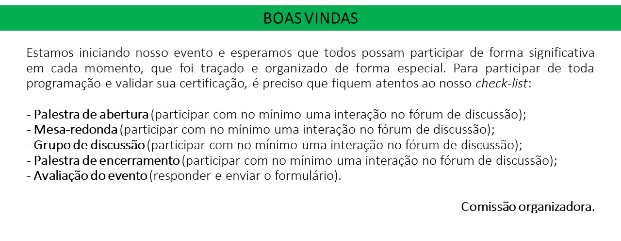 Boas Vindas